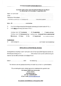 Najaarsbijeenkomst 's-Hertogenbosch 7 en 13 september 2023